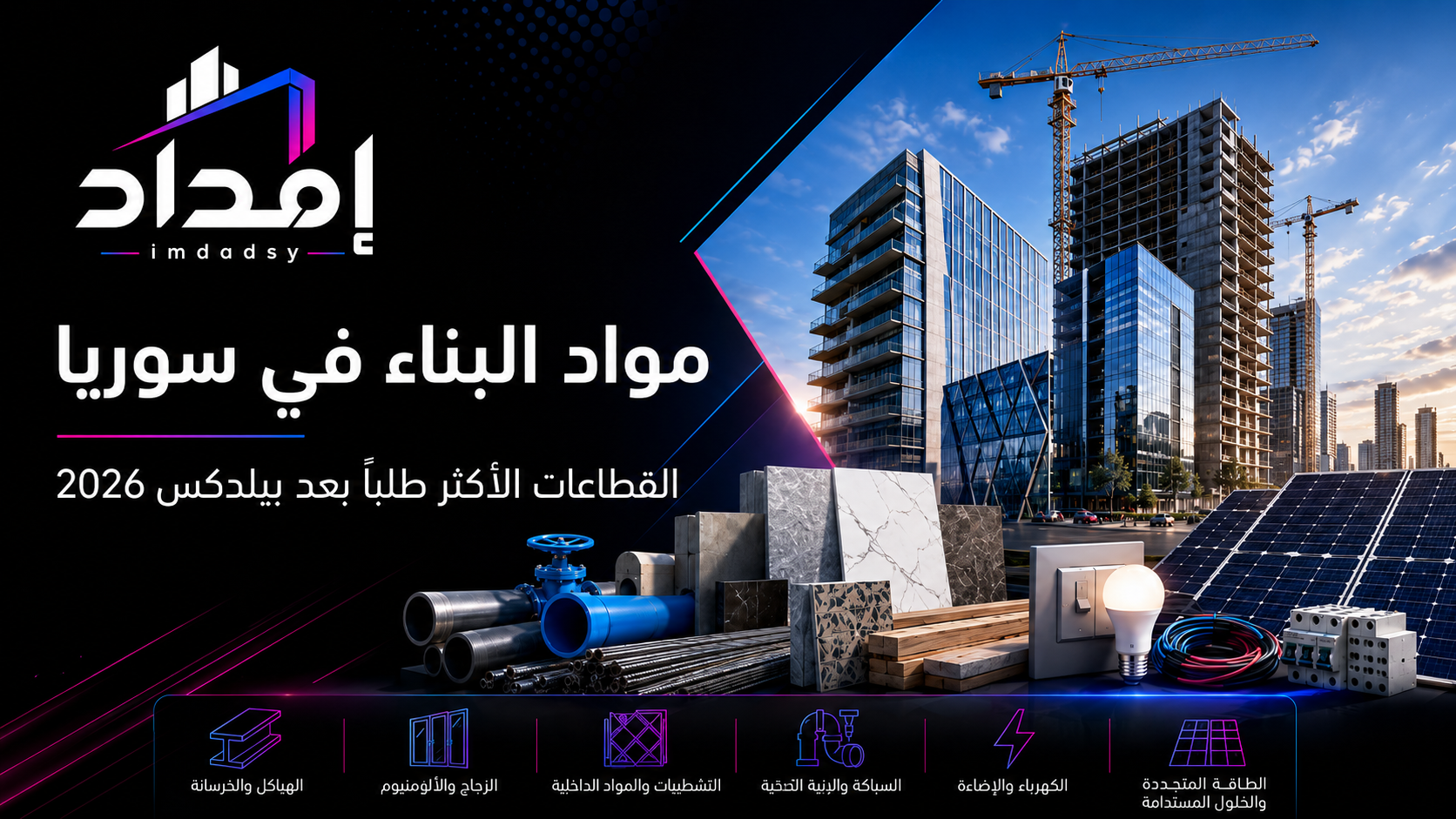 Suriye’de Yapı Malzemeleri: Buildex Sonrası En Çok Talep Gören Sektörler