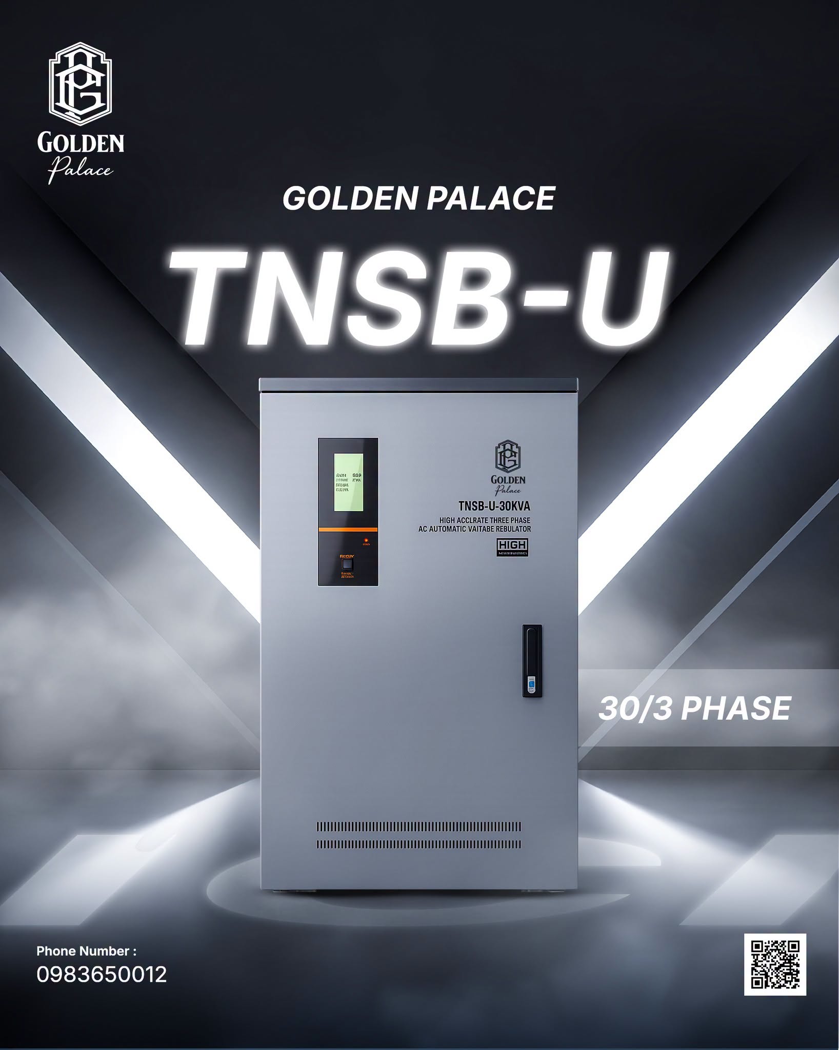 منظم جهد ثلاثي الطور Golden Palace TNSB-U 30KVA - القصر الذهبي - Golden Palace - صيدا - درعا