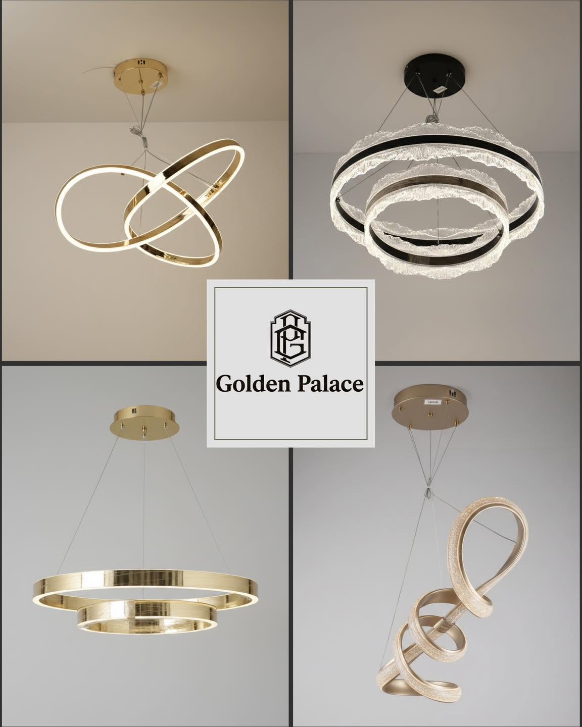 ثريات LED عصرية - القصر الذهبي - Golden Palace - صيدا - درعا
