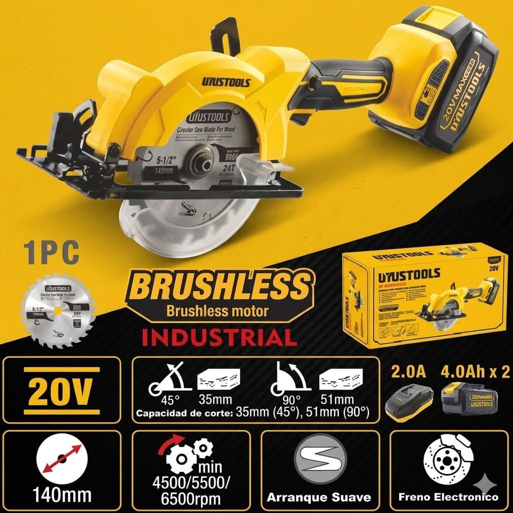 UYUSTOOLS 20V Brushless Cordless Circular Saw - Al Hilal General Trading - منبج, حلب